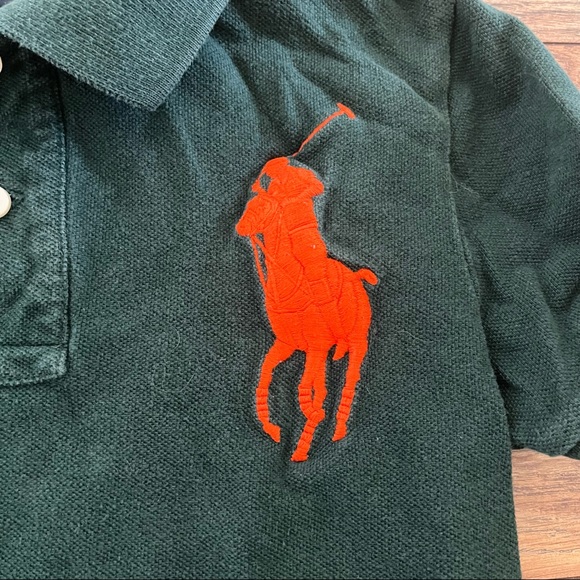 {preloved} Boy’s Green Polo by Ralph Lauren Kids Polo - Picture 4 of 5